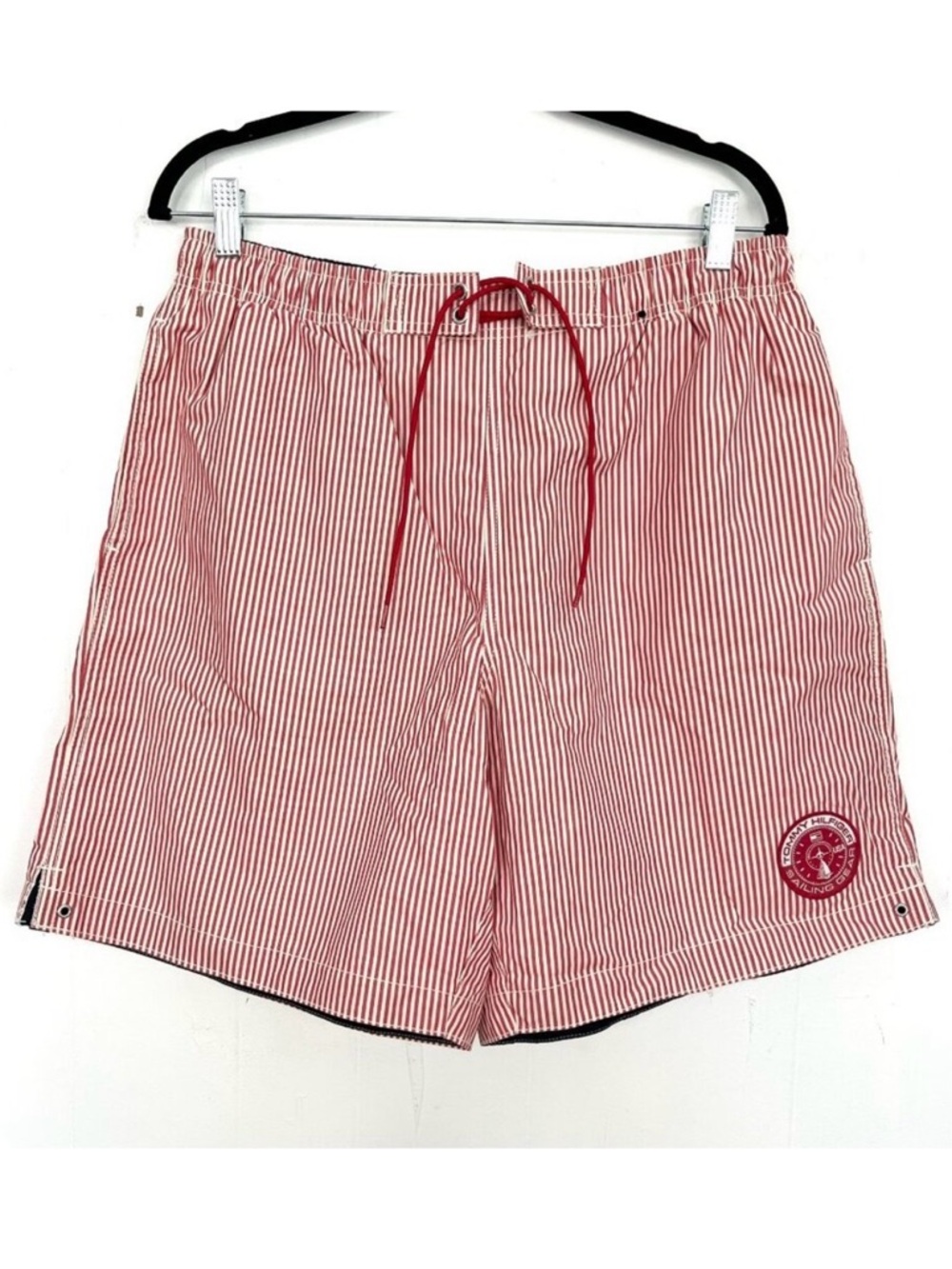 Tommy Hilfiger Swim Trunks‎ Shorts Red Striped Large
